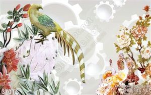Tranh chim công 3d đẹp ấn tượng