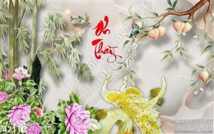 Tranh chim công 3d giả ngọc ơn thầy