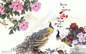 Tranh chim công tâm ý nghĩa