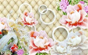 Tranh chim công wall 3d giả ngọc