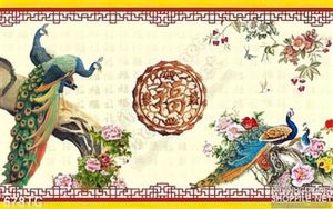 Tranh chim công và khung tranh đẹp