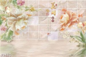 Tranh giả ngọc hoa mẫu đơn