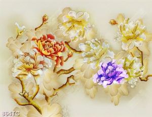 Tranh tài lộc hoa mẫu đơn
