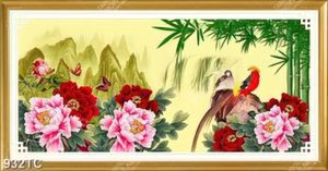 Tranh tre và hoa mẫu đơn