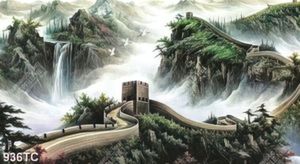 Tranh sơn dầu vạn lý trường thành