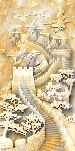 Tranh 3D giả ngọc vạn lý trường thành