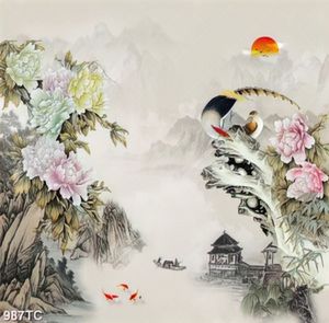 Tranh hoa mẫu đơn chất lượng cao
