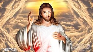Tranh công giáo trái tim yêu thương của chúa luôn ấm áp