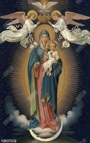 Tranh Mẹ Maria và Chúa GiêSu chất lượng cao