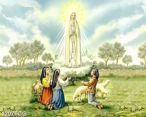 Tranh phép lạ Fatima chất lượng cao