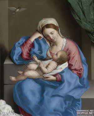 Tranh công giáo, mẹ Maria và Chúa hài đồng