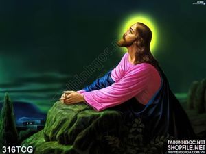 Tranh công giáo, Chúa Giê-su cầu nguyện