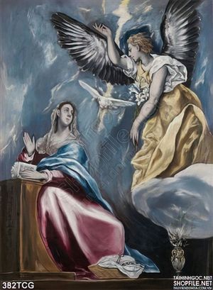 Tranh công giáo, truyền tin