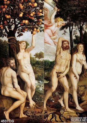 Tranh công giáo, Adam và Eva trong vườn địa đàng