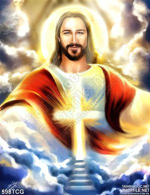 Tranh Đức Ki tô hiện hình trên bầu trời