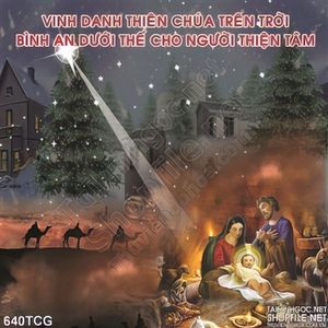 Tranh in uv mừng Chúa giánh sinh