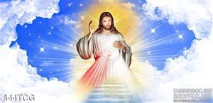 Tranh công giáo chúa Gie su đẹp in uv