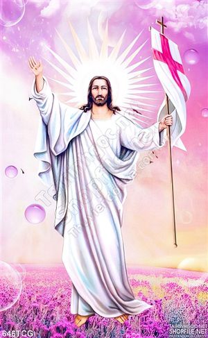 Tranh in uv Chúa Giê su đẹp in gạch