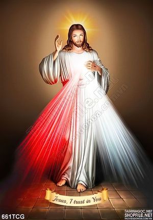 Tranh công giáo Jesus con tin thác vào Ngài