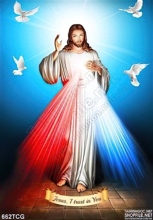 Tranh công giáo chúa Jesus I trust in your