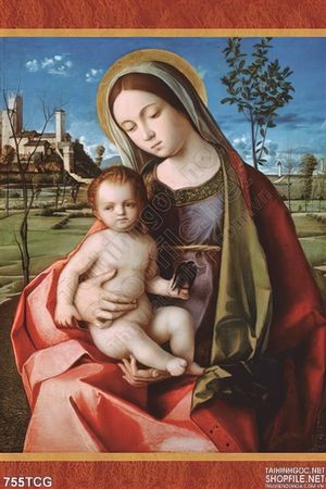 Tranh Chúa hài nhi và Mẹ Maria