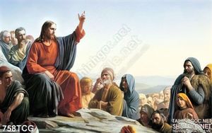 Tranh Chúa Jesus wall rao giảng tin mừng