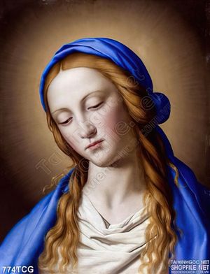 Tranh công giáo Mẹ Maria ưu phiền
