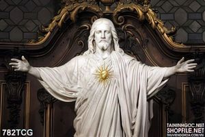 Tranh công giáo tượng Chúa Jesus thương xót wall