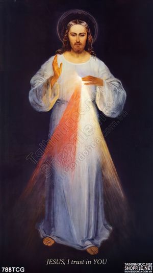 Tranh canvas công giáo Chúa Gie su