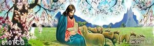 Tranh công giáo Chúa Jesus chăn đàn chiên