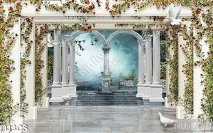 Tranh cửa sổ kiến trúc cổ