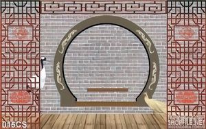 Tranh cửa sổ theo phòng cách Trung hoa trang trí