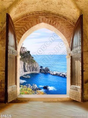 Tranh cửa sổ nhìn ra biển treo tường đẹp