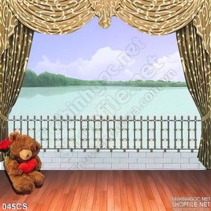 Tranh cửa sổ và dòng sông trang trí phòng ngủ