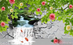 Tranh cửa sổ và hoa hồng trang trí đẹp