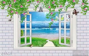 Tranh cửa sổ và thiên nhiên trang trí