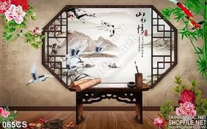 Tranh cửa sổ phong thủy đẹp độc đáo