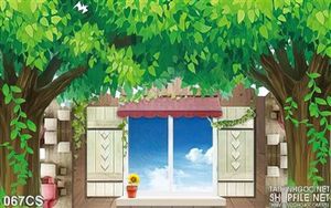 Tranh cửa sổ trang trí phòng cho bé