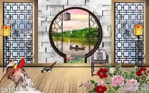 Tranh cửa sổ truyền thống trang trí treo tường