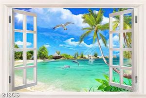 Tranh cửa sổ bên biển chất lượng cao