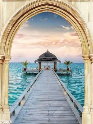 Tranh cửa sổ và biển in uv file psd