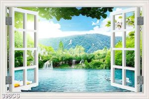 Tranh trang trí tường cửa sổ và phong cảnh chất lượng cao