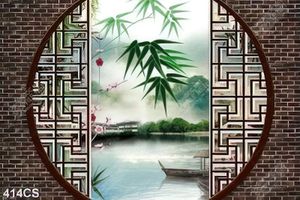Tranh phong thủy nghệ thuật ô cửa sổ chất lượng cao