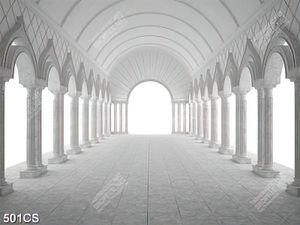 Tranh dán tường hàng lang trắng chất lượng cao