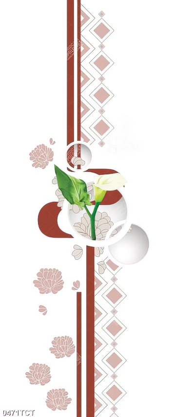 Tranh hoa vân môn họa tiết in kính