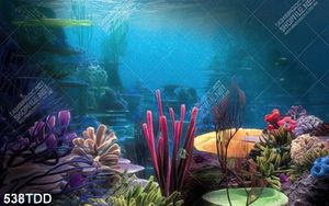 Tranh 3D san hô và đại dương đẹp độc đáo