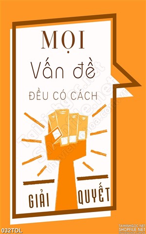 Tranh động lực mọi vấn đề in treo tường