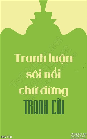 Tranh động lực tranh luận in treo tường
