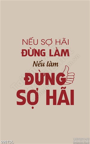 Tranh động lực đừng sợ hãi