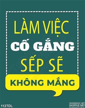 Tranh động lực làm việc cố gắng